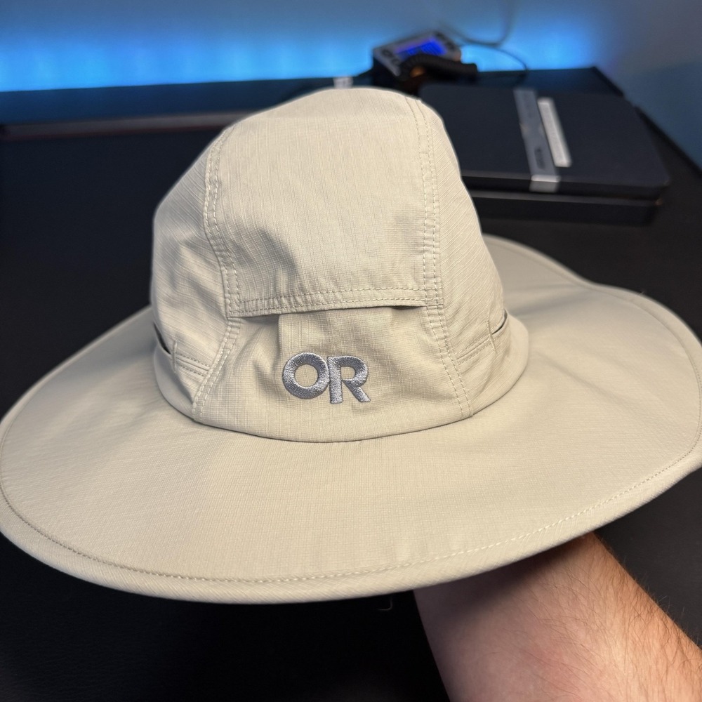 Outdoor Research Hat Boonie Fitted Mens Medium Beige Sunbriolet Sun Hat Outdoor